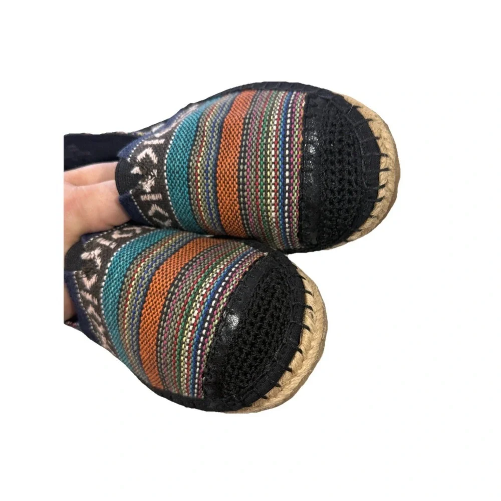 The Sak Ella Espadrilles Aztec Stripe Multicolor Slip On Boho Womens 10